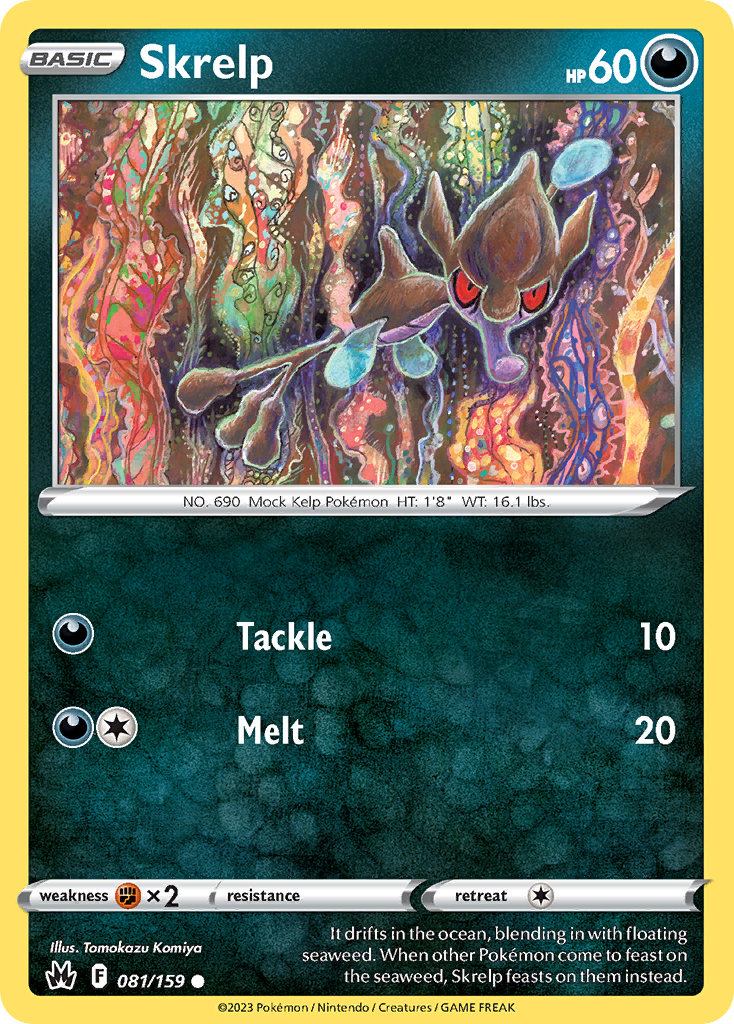 Skrelp (81/159) - [Reverse Holo] Crown Zenith (CRZ)