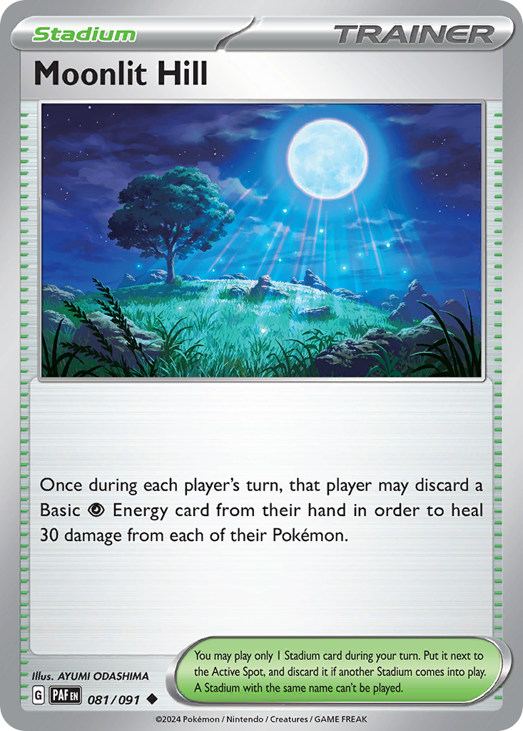 Moonlit Hill (81/91) - [Reverse Holo] Paldean Fates (PAF)