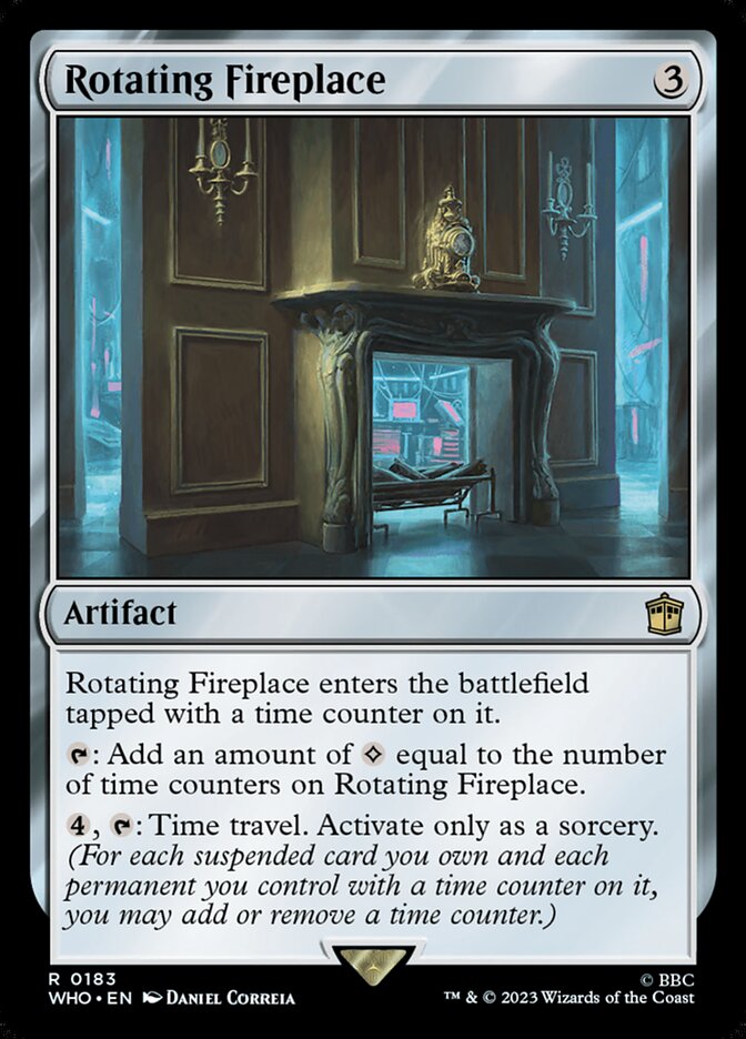 Rotating Fireplace (183) - Doctor Who (WHO)