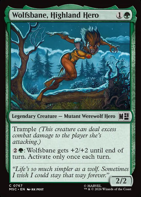 Wolfsbane, Highland Hero (767) - Marvel Super Heroes Commander (MSC)