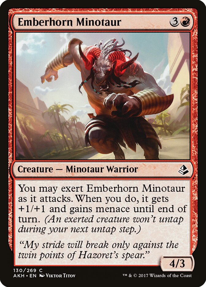 Emberhorn Minotaur (130) - Amonkhet (AKH)