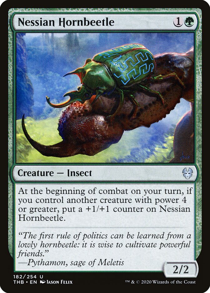 Nessian Hornbeetle (182) - Theros Beyond Death (THB)