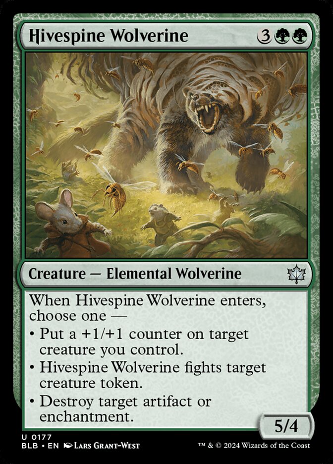 Hivespine Wolverine - [Foil] Bloomburrow (BLB)