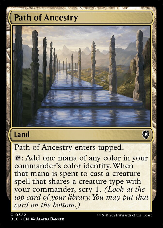 Path of Ancestry (322) - Bloomburrow Commander (BLC)