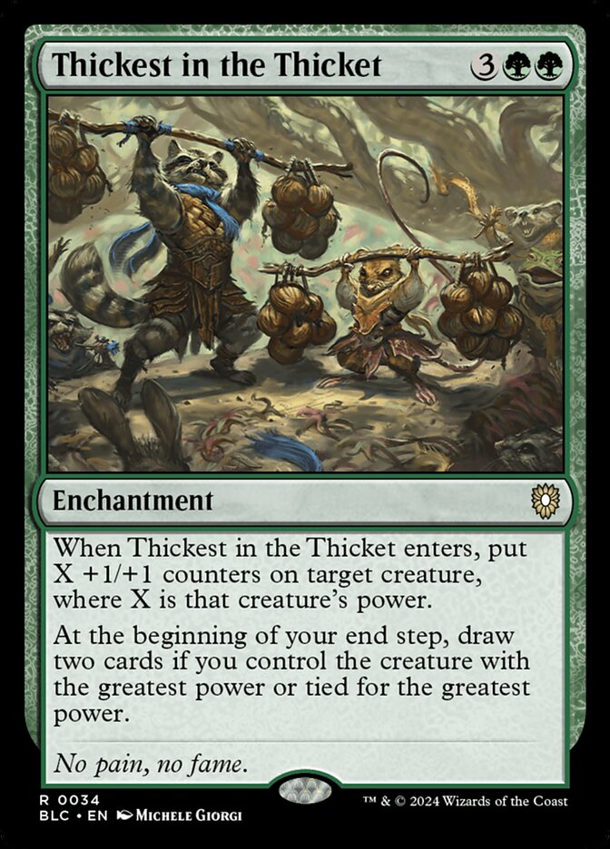 Thickest in the Thicket (34) - Bloomburrow Commander (BLC)