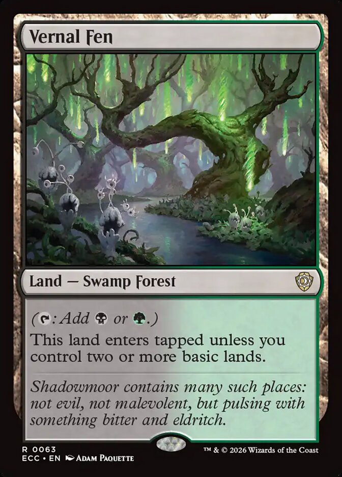 Vernal Fen (63) - Lorwyn Eclipsed Commander (ECC)