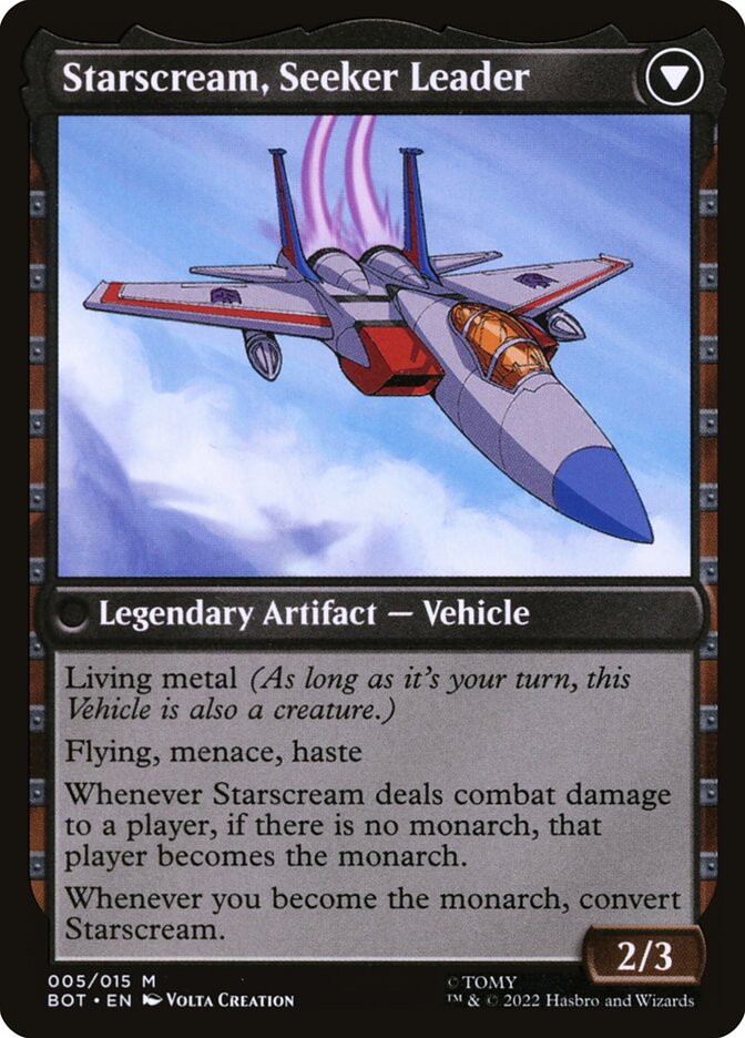 Starscream, Power Hungry // Starscream, Seeker Leader (5) - Transformers (BOT)