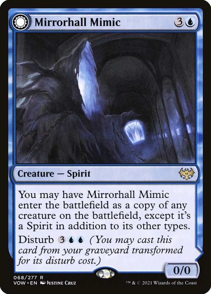Mirrorhall Mimic // Ghastly Mimicry (68) - Innistrad: Crimson Vow (VOW)