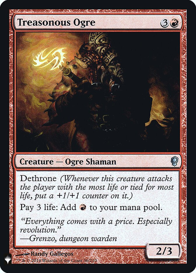 Treasonous Ogre (CNS-36) - The List (PLST)