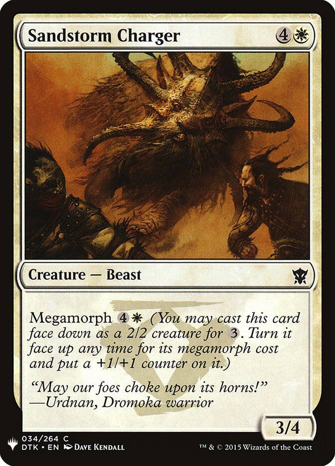 Sandstorm Charger (DTK-34) - The List (PLST)