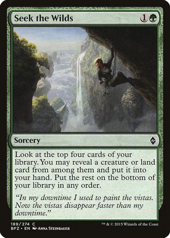 Seek the Wilds (189) - Battle for Zendikar (BFZ)