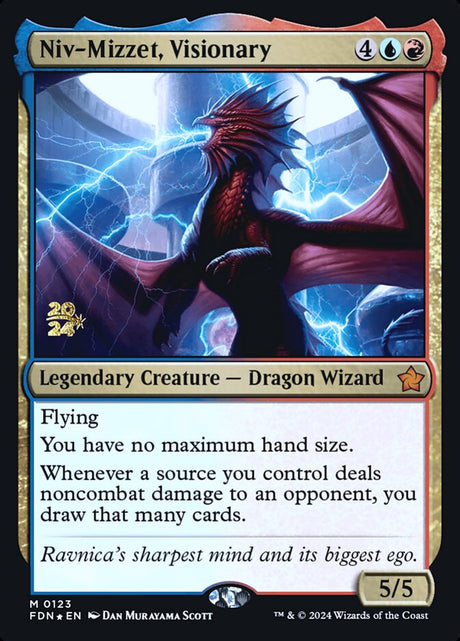 Niv-Mizzet, Visionary (123s) - Foundations Promos (PFDN)