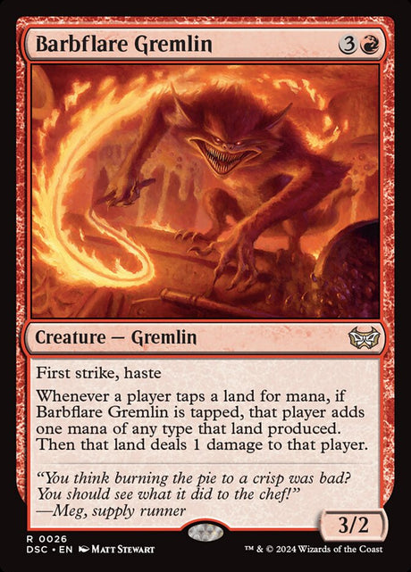 Barbflare Gremlin (26) - Duskmourn: House of Horror Commander (DSC)