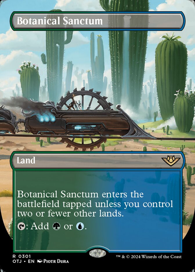 Botanical Sanctum - [Foil, Borderless] Outlaws of Thunder Junction (OTJ)