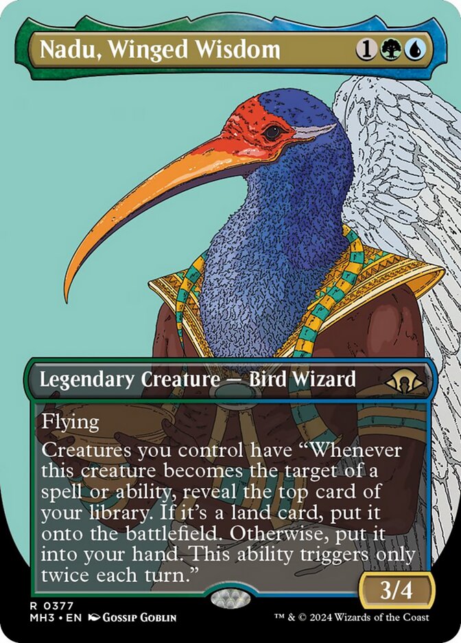 Nadu, Winged Wisdom - [Borderless] Modern Horizons 3 (MH3)