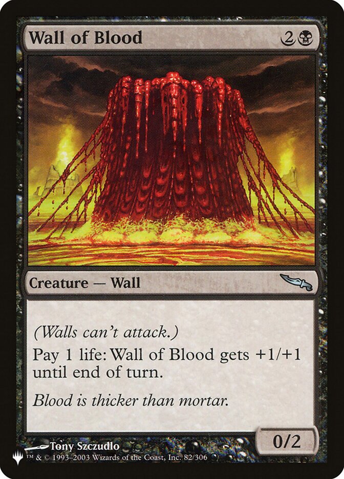 Wall of Blood (MRD-82) - The List (PLST)