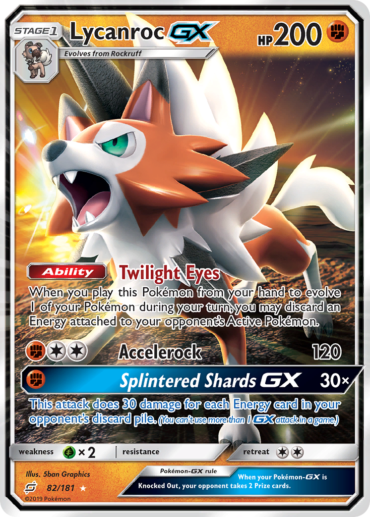 Lycanroc-GX (82/181) - [Holo Foil] Team Up (TEU)