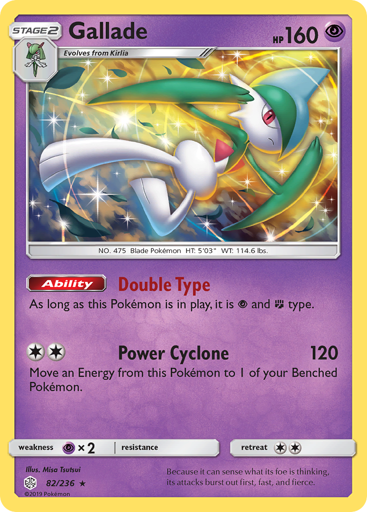 Gallade (82/236) - [Reverse Holo] Cosmic Eclipse (CEC)