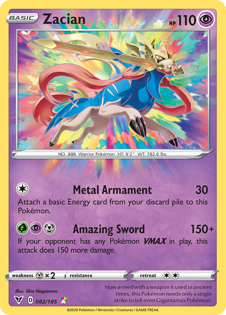 Zacian (82/185) - [Holo Foil] Vivid Voltage (VIV)