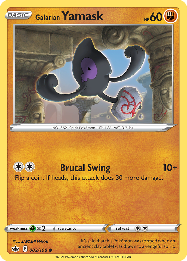 Galarian Yamask (82/198) - Chilling Reign (CRE)