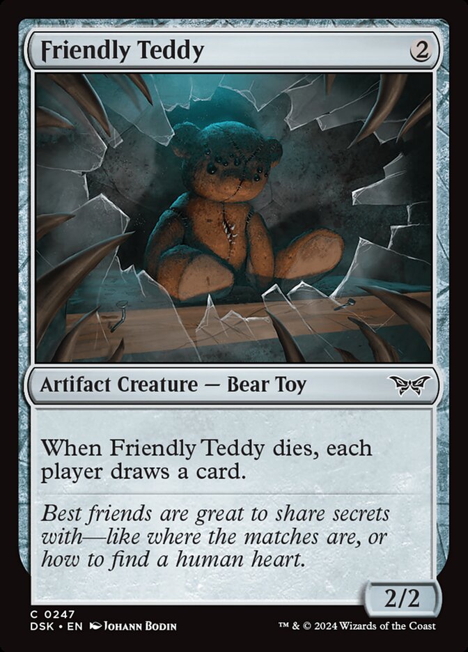 Friendly Teddy - [Foil] Duskmourn: House of Horror (DSK)