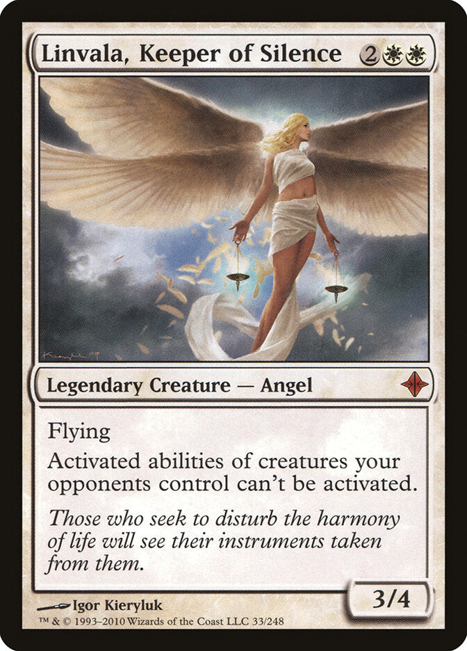 Linvala, Keeper of Silence (33) - Rise of the Eldrazi (ROE)