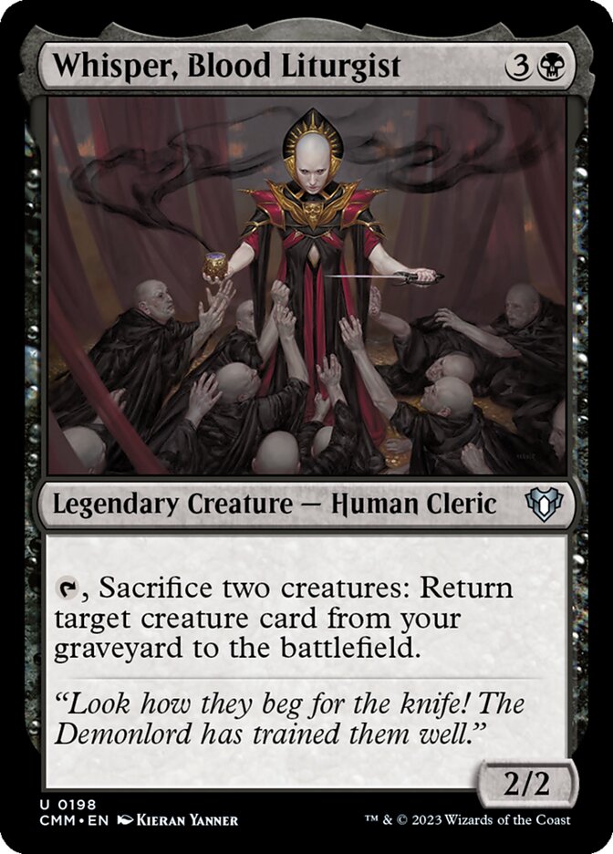 Whisper, Blood Liturgist (198) - Commander Masters (CMM)