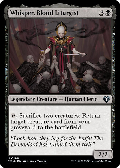 Whisper, Blood Liturgist (198) - Commander Masters (CMM)