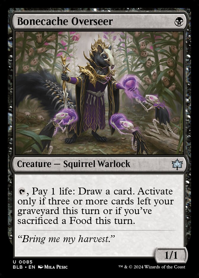 Bonecache Overseer (85) - Bloomburrow (BLB)