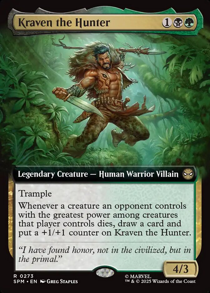 Kraven the Hunter (273) - [Foil, Extended Art] Marvel's Spider-Man (SPM)