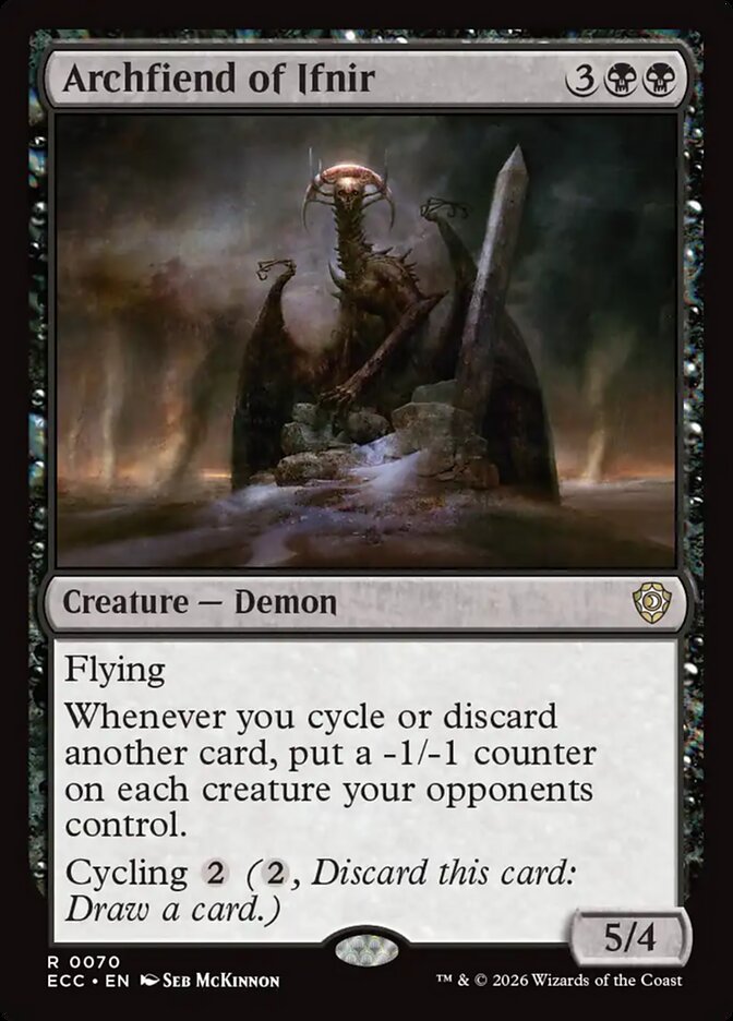 Archfiend of Ifnir (70) - Lorwyn Eclipsed Commander (ECC)