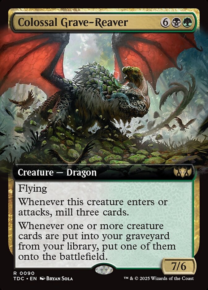 Colossal Grave-Reaver - [Extended Art] Tarkir: Dragonstorm Commander (TDC)