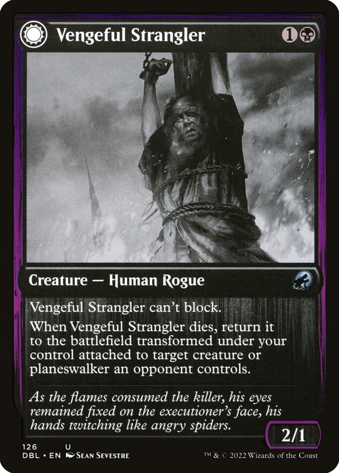 Vengeful Strangler // Strangling Grasp - [Foil] Innistrad: Double Feature (DBL)