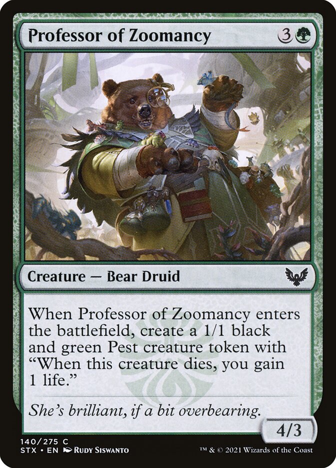 Professor of Zoomancy (140) - Strixhaven: School of Mages (STX)