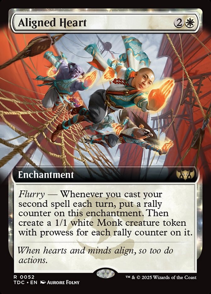 Aligned Heart - [Extended Art] Tarkir: Dragonstorm Commander (TDC)