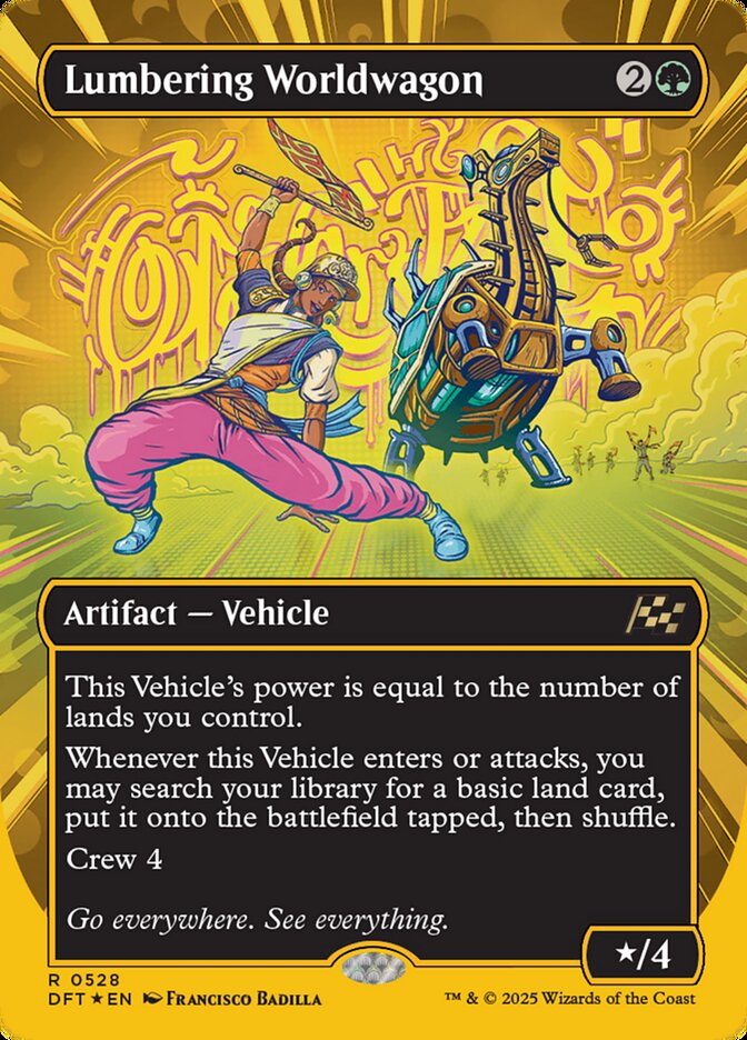 Lumbering Worldwagon - [First Place Foil, Borderless] Aetherdrift (DFT)
