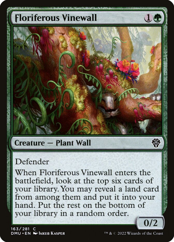 Floriferous Vinewall (163) - Dominaria United (DMU)