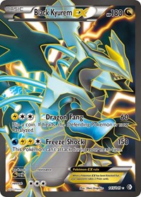 Black Kyurem EX 145 Full Art (145) - Boundaries Crossed (BCR)