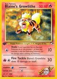 Blaines Growlithe (35) - Gym Heroes (G1)