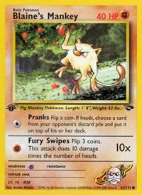 Blaines Mankey (63) - Gym Challenge (G2)