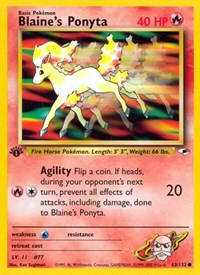Blaines Ponyta (63) - Gym Heroes (G1)