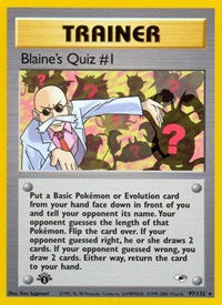 Blaines Quiz 1 (97) - Gym Heroes (G1)