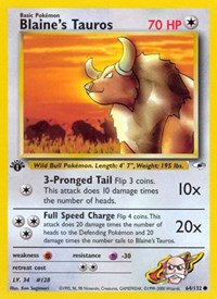 Blaines Tauros (64) - Gym Heroes (G1)