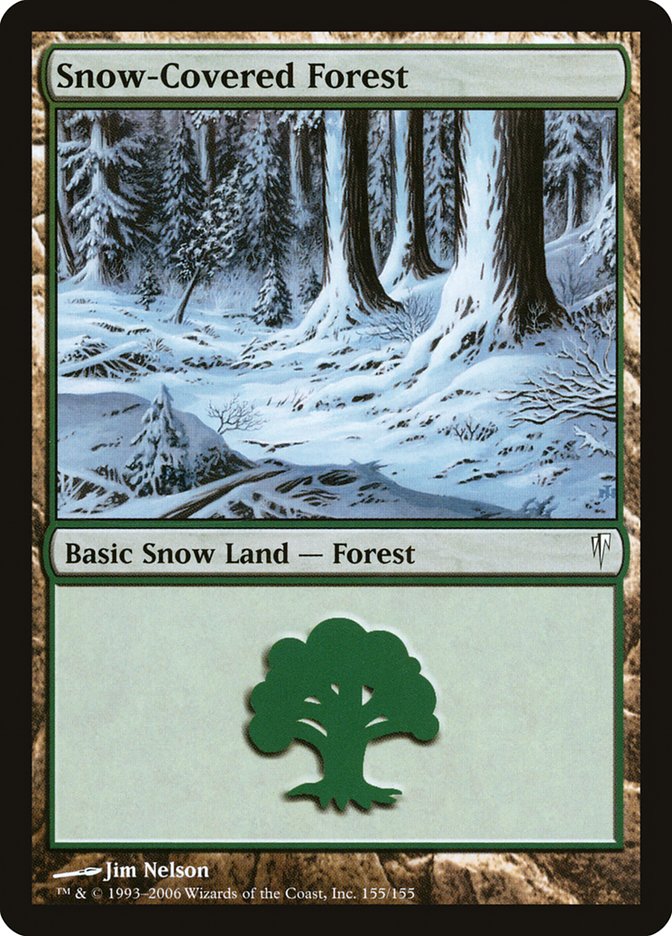 Snow-Covered Forest (155) - Coldsnap (CSP)