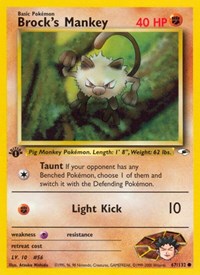 Brocks Mankey (67) - Gym Heroes (G1)