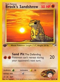 Brocks Sandshrew (72) - Gym Heroes (G1)