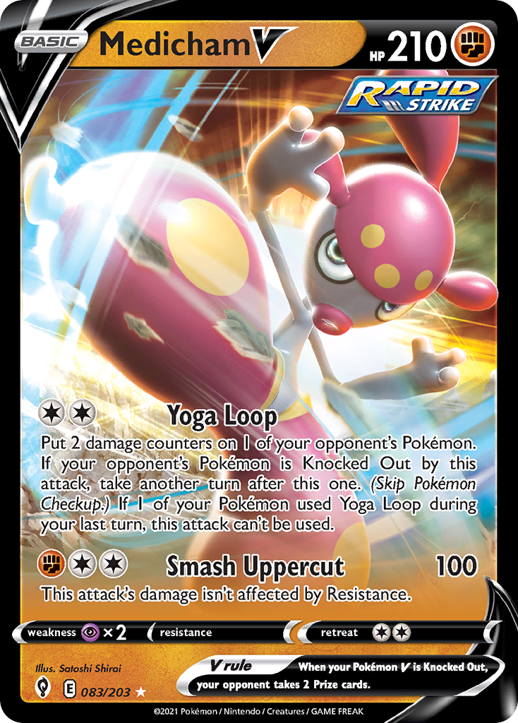 Medicham V (83/203) - [Holo Foil] Evolving Skies (EVS)