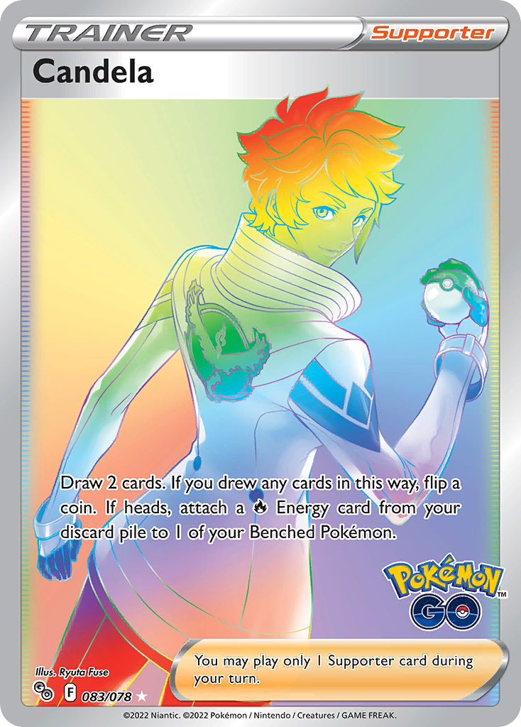 Candela (83/78) - [Rainbow Holo] Pokemon GO (PGO)