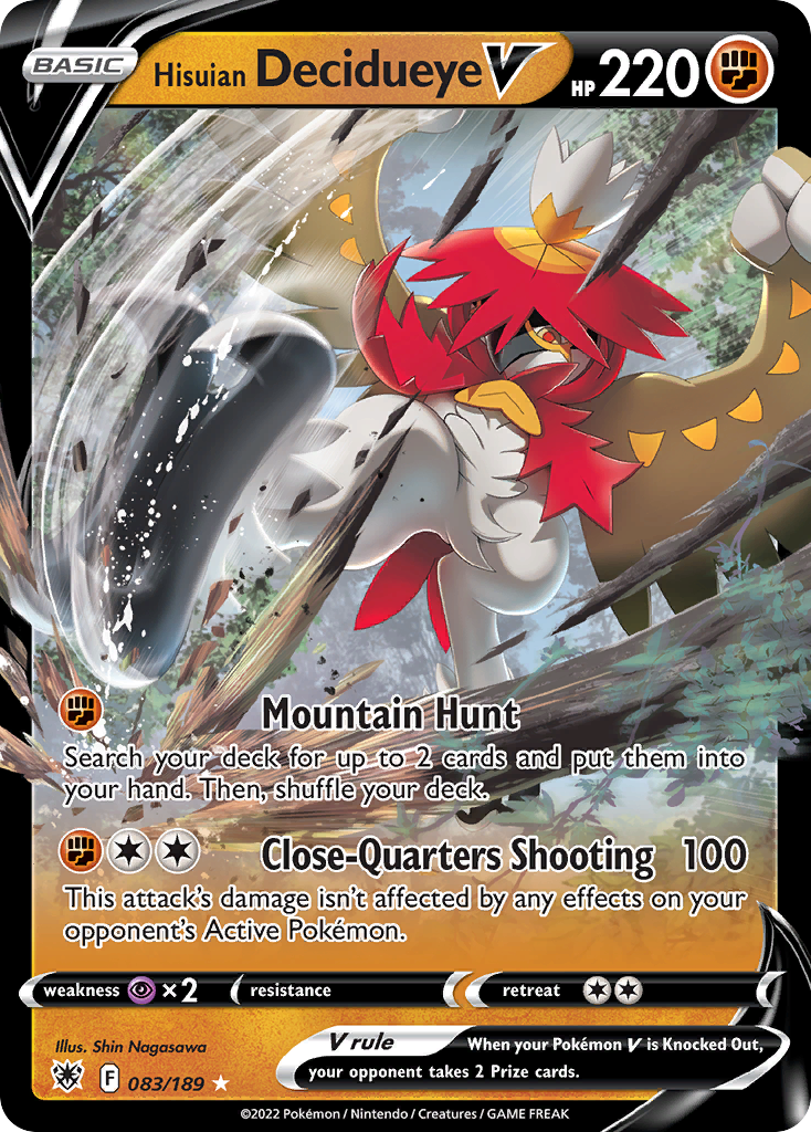 Hisuian Decidueye V (83/189) - [Holo Foil] Astral Radiance (ASR)