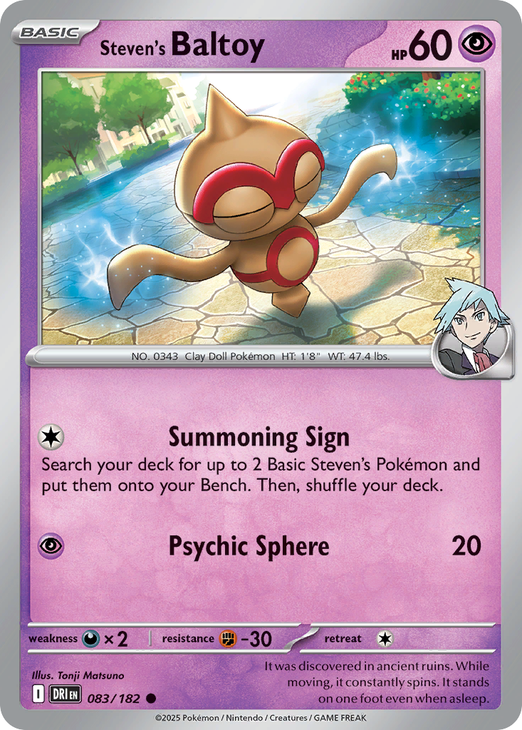Steven's Baltoy (83/182) - Destined Rivals (DRI)